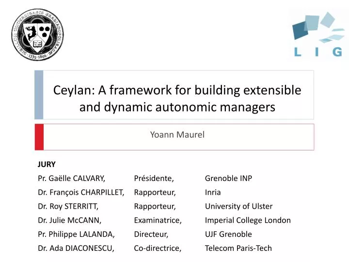 ceylan a framework for building extensible and dynamic autonomic managers