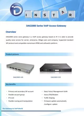 DAG2000 Series VoIP Access Gateway