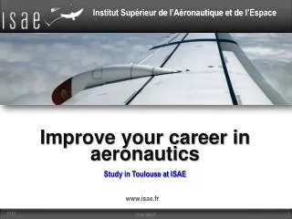 Improve your career in aeronautics
