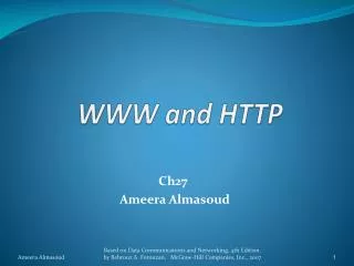 WWW and HTTP