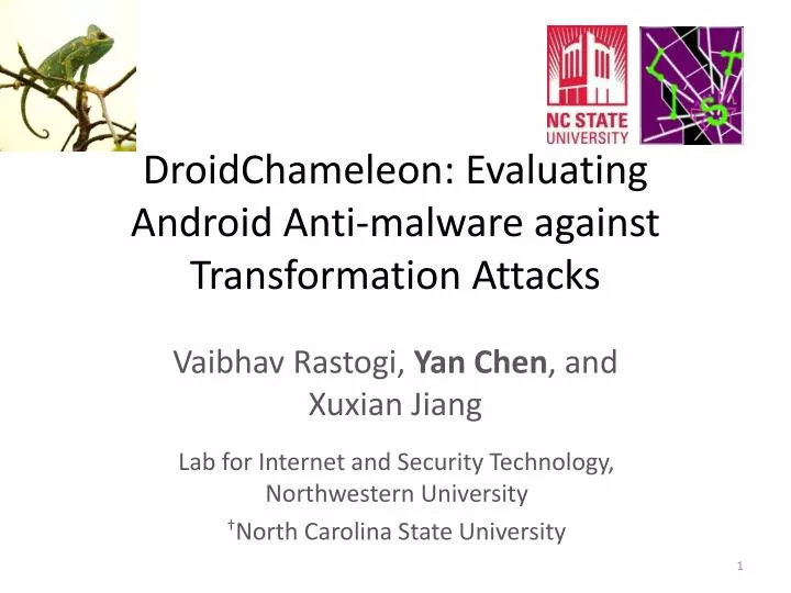 droidchameleon evaluating android anti malware against transformation a ttacks