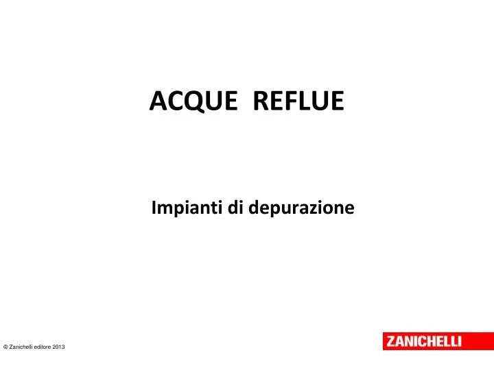 acque reflue