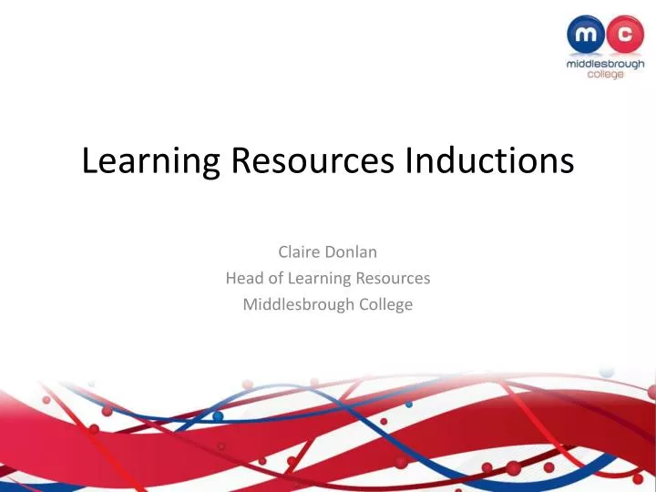 learning resources inductions