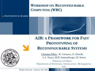 A2B: a Framework for Fast Prototyping of Reconfigurable Systems