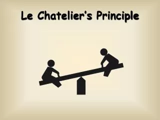 le chatelier s principle