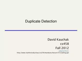Duplicat e Detection