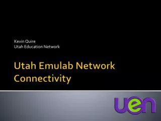 Utah Emulab Network Connectivity