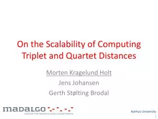 On the Scalability of Computing Triplet and Quartet Distances