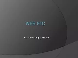 Web rtc