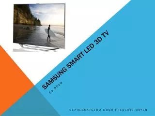 Samsung smart led 3d tv