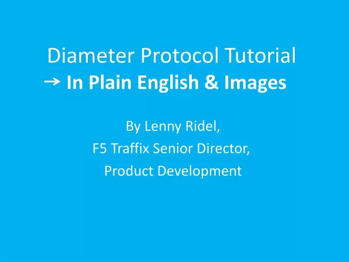 diameter protocol tutorial in plain english images
