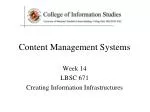 Content Management Systems - slide 1