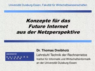 universit t duisburg essen fakult t f r wirtschaftswissenschaften