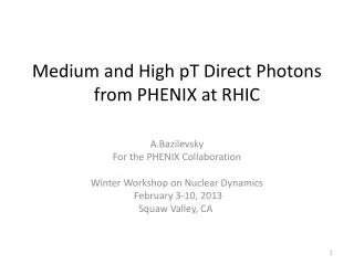 Medium and High pT Direct Photons from PHENIX at RHIC