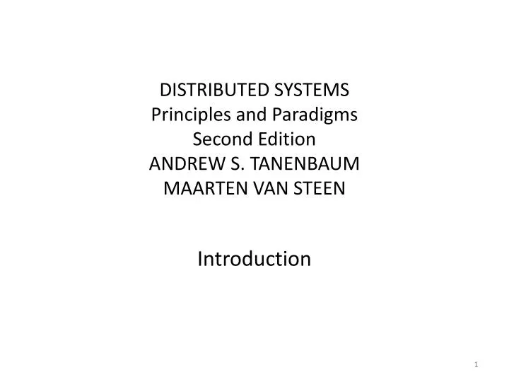 distributed systems principles and paradigms second edition andrew s tanenbaum maarten van steen