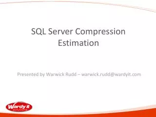 SQL Server Compression Estimation