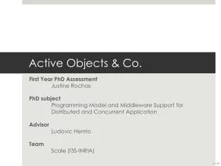 Active Objects &amp; Co.