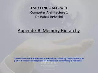 Appendix B. Memory Hierarchy