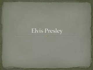 elvis presley
