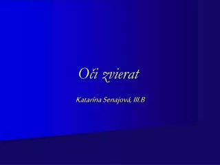 o i zvierat