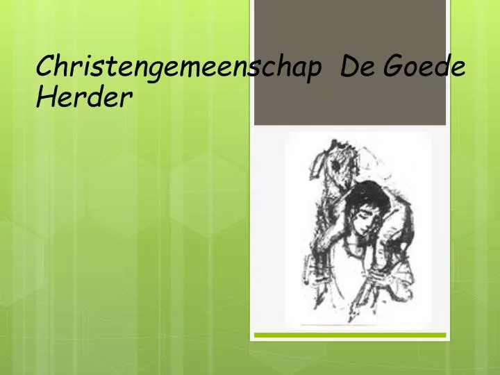 christengemeenschap de goede herder