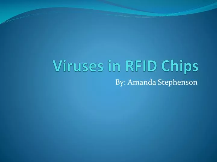 viruses in rfid chips