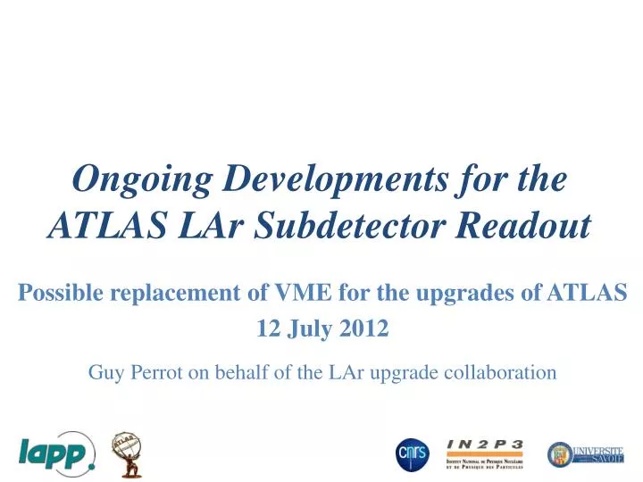 ongoing developments for the atlas lar subdetector readout