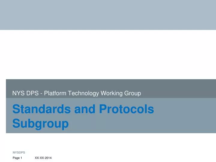 nys dps platform technology working group