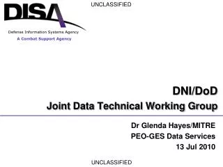 DNI/DoD Joint Data Technical Working Group