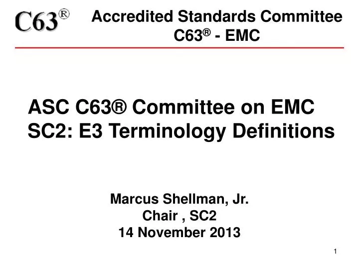 accredited standards committee c63 emc