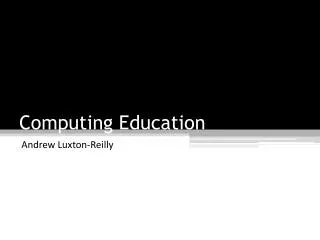 Computing Education