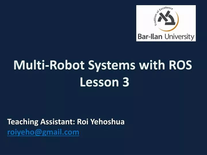 multi robot systems with ros lesson 3