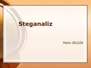 steganaliz