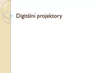 Digitální projektory