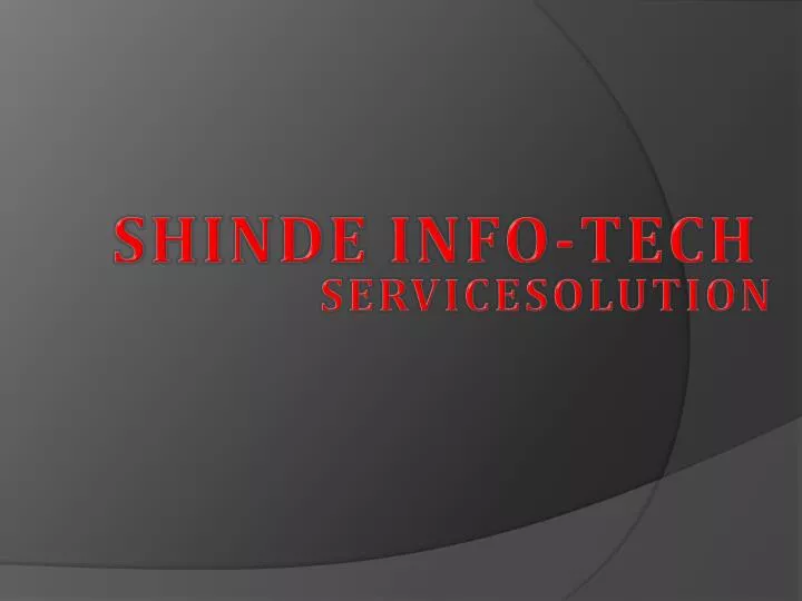shinde info tech