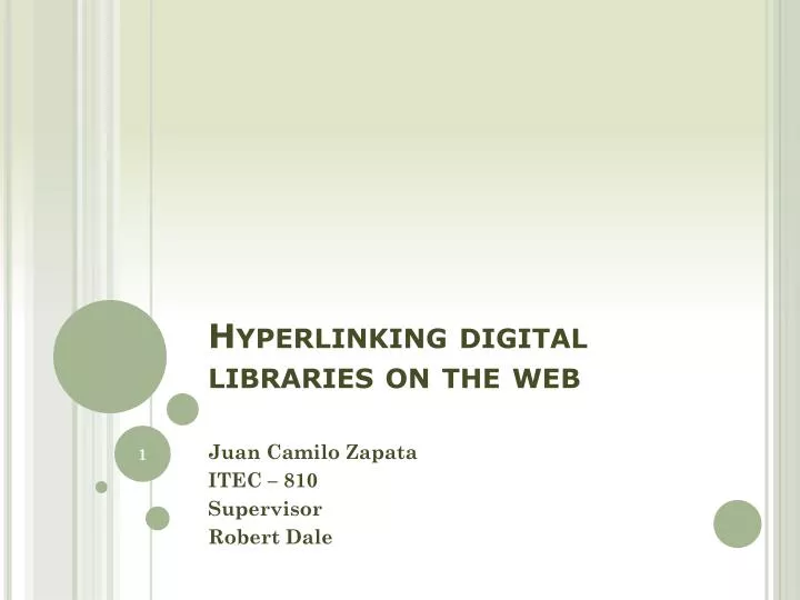 hyperlinking digital libraries on the web