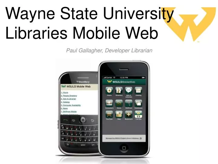 wayne state university libraries mobile web