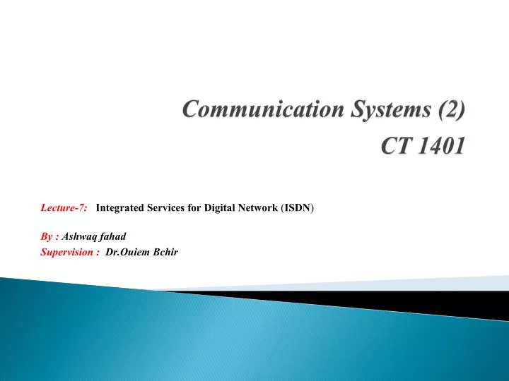 communication systems 2 ct 1401