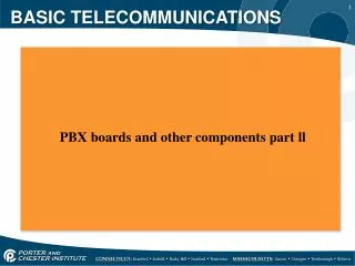 BASIC TELECOMMUNICATIONS