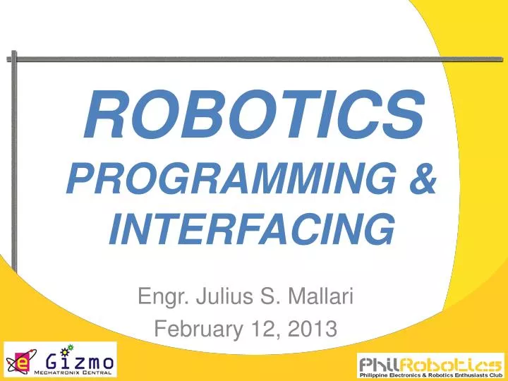 robotics programming interfacing