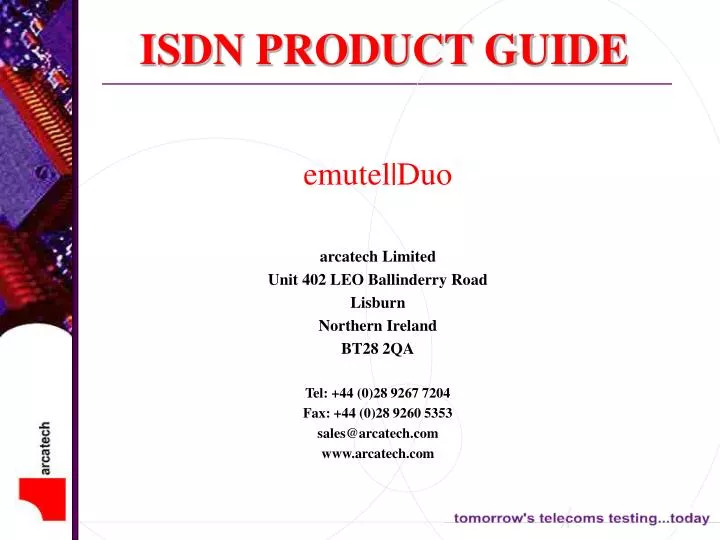 isdn product guide
