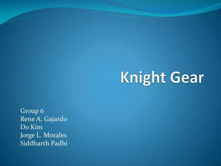 knight gear