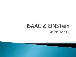 isaac einstein