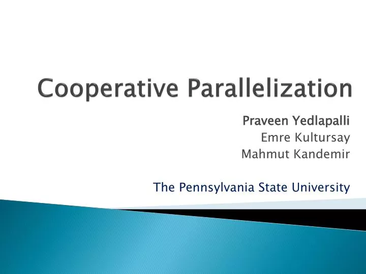 cooperative parallelization