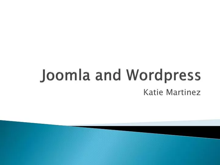 joomla and wordpress