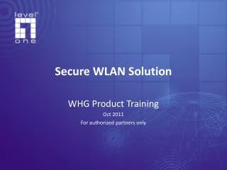 Secure WLAN Solution