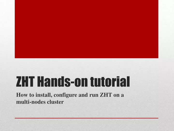 zht hands on tutorial
