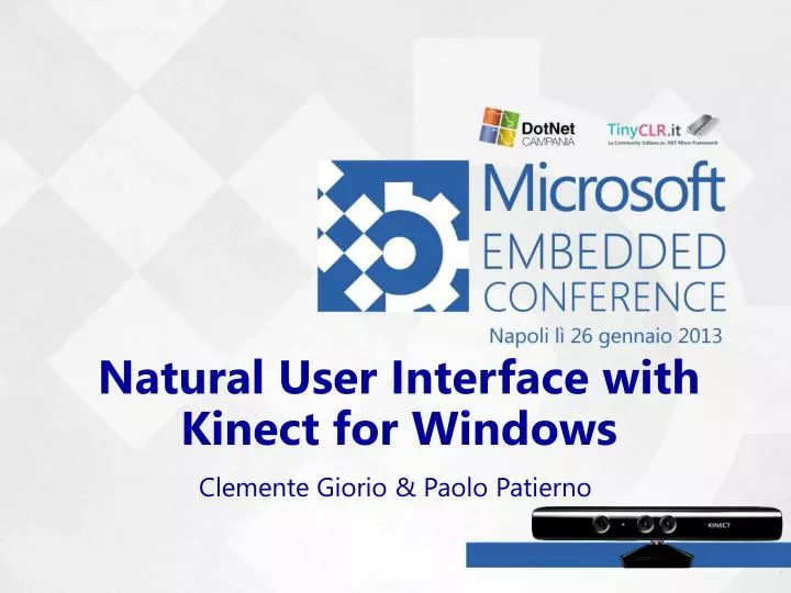 natural user interface with kinect for windows