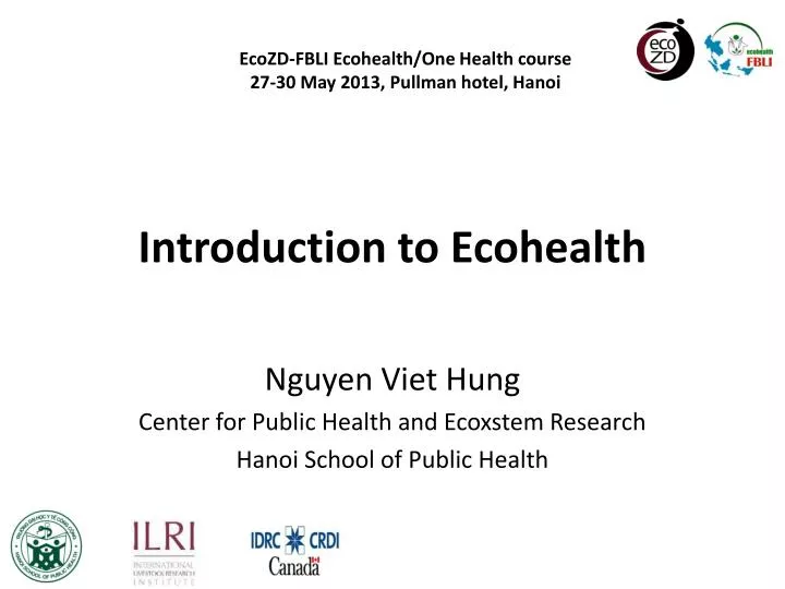 introduction to ecohealth