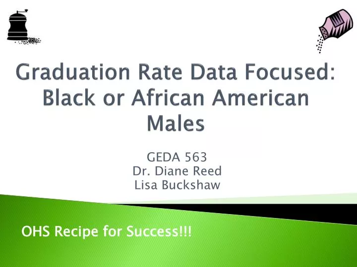 graduation rate data focused black or african american males